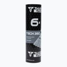 Talbot-Torro Tech 350 badminton shuttlecocks, Nylon 6 pcs white 479102