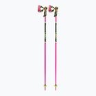Ski poles LEKI WCR TBS SL 3D neon pink/black/neon yellow