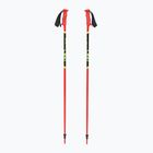 LEKI Racing bright red/ black/ neon yellow children's ski poles
