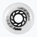 Powerslide Spinner 72/88A rollerblade wheels 4 pcs white