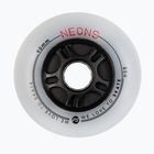 Powerslide Neons 90 mm/85A rollerblade wheels 4 pcs red.