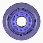 Roller skate wheels Powerslide Neons LED 76 mm/85A 4 pcs. lilac