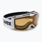 Ski goggles UVEX Skyper P white mat/polavision brown/clear 55/0/444/1030