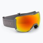 UVEX Downhill 2100 CV rhino matt/mirror orange ski goggles