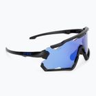 UVEX Sportstyle 228 black matt/mirror blue cycling goggles 53/2/067/2206