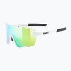 UVEX Sportstyle 236 Set white matt/mirror green/clear sunglasses