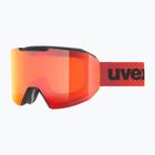 UVEX Evidnt Attract CV S2 ski goggles black matt/mirror red/contr orange/clear