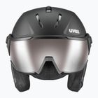 Ski helmet UVEX Instinct Visor PRO V black matt/silver/silver