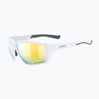 Sunglasses UVEX Mtn Venture CV white matt/mirror gold