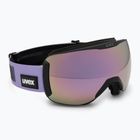 UVEX Downhill 2100 CV ski goggles black matt/mirror lavender green