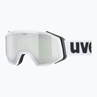 UVEX ski goggles Gravity FM white matt/mirror silver clear green