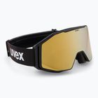 UVEX ski goggles Gravity FM black matt/mirror gold orange clear