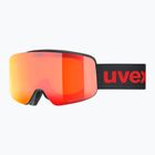 UVEX children's ski goggles Pwdr FM black matt/mirror red orange clear