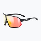 UVEX Sportstyle 237 CV black matt/mirror red sunglasses