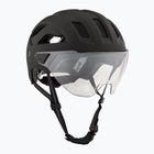Bike helmet UVEX Stride Visor black matt/litemirror silver
