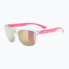 Children's sunglasses UVEX Rookie Jr clear pink/mirror pink