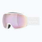 Ski goggles UVEX Victorious FM S1 white matt/mirror rose