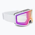 Ski goggles UVEX Provoqe V white matt/vario pink mirror