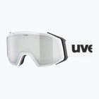 Ski goggles UVEX Gravity FM white matt/mirror silver/green/clear
