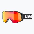 Ski goggles UVEX Gravity FM black matt/mirror red/orange/clear