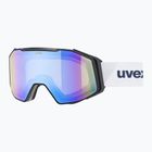 Ski goggles UVEX Gravity FM S2 black matt/mirror blue