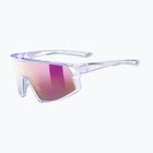 Sunglasses Uvex Skyryse clear purple/mirror lavender