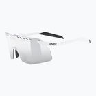 Sunglasses UVEX Pace Stage Small white matt/mirror silver