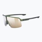 Sunglasses UVEX Ramp olive matt/mirror gold