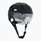 Bike helmet UVEX Stride Visor black matt/lite mirror silver