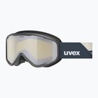 Children's ski goggles UVEX Speedy Nova FM S2 black matt/mirror silver
