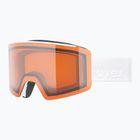 Ski goggles UVEX Ignite LG S2 white matt/orange