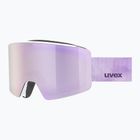 Ski goggles UVEX Ignite FM S3 white matt/mirror rose