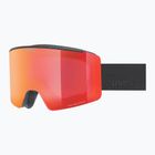 Ski goggles UVEX Ignite FM S3 black matt/mirror red