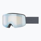 Children's ski goggles UVEX Pwdr FM Jr S2 black matt/mirror sapphire
