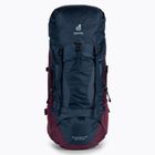 Women's trekking backpack deuter Aircontact Lite SL 35+10 l blue-maroon 3340221