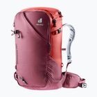 Women's deuter Freerider Pro 32+ l SL ski backpack 330342255850 maron/currant