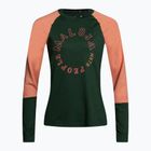 Women's cycling jersey Maloja DiamondM LS green-orange 35196