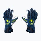 Uhlsport Hyperact Supersoft blue and white goalkeeper gloves 101123701