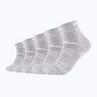 Skechers Mesh Ventilation Quarter 5 pairs fog melange socks