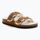 BIRKENSTOCK Arizona Shearling SL Regular mink flip-flops
