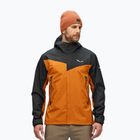 Salewa men's Moiazza GTX-Pac rain jacket brown/black 00-0000027910