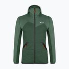 Salewa men's fleece sweatshirt Puez Melange PL FZ Hoody green 00-0000027386