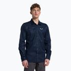 Men's Salewa Fanes Hemp trekking shirt navy blue 00-0000028298