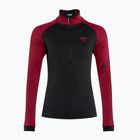 Women's DYNAFIT Speed PTC 1/2 Zip skit jacket black and maroon 08-0000071499