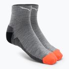 Women's trekking socks Salewa MTN TRN AM QRT grey 00-0000069031
