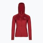 Salewa women's fleece Agner Hybrid PL/DST FZ Hoody dark red 00-0000027372