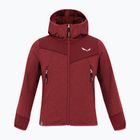 Salewa children's trekking sweatshirt Agner Melange PL FZ Hoody syrah