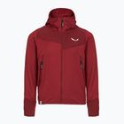 Salewa children's trekking sweatshirt Agner Melange PL FZ Hoody syrah