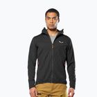 Salewa men's trekking sweatshirt Puez Waffle Hyb PL HD black out