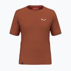 Men's Salewa Pedroc Dry Hyb bombay brown trekking shirt